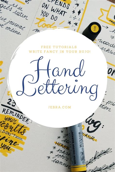 Want To Elevate Your Bullet Journal With Free Hand Lettering Tutorials