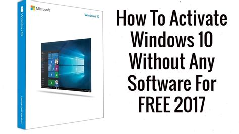 How To Activate Windows 10 Without Any Software For Free