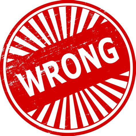 4 Wrong Stamp Png Transparent