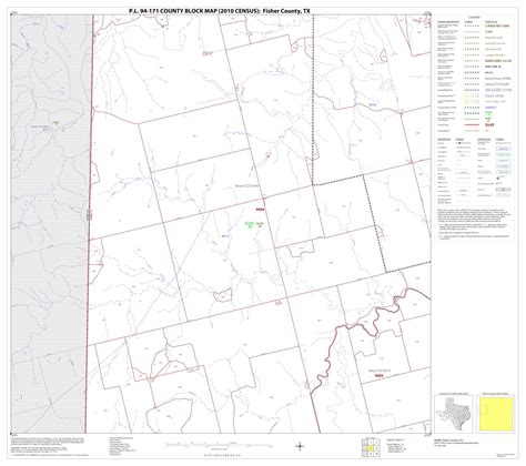 Pl 94 171 County Block Map 2010 Census Fisher County Block 5