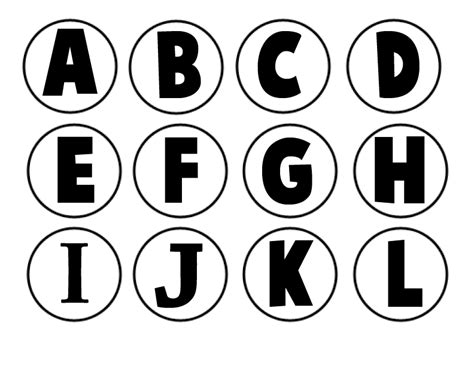 7 best images of printable black letters