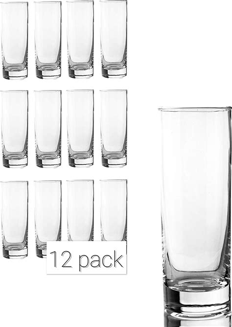 12 Tom Collins Highball Glasses 10 5 Oz Zombi Mojito Slim Modern Glass Amazon Ca Home