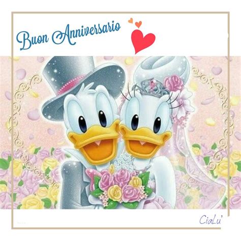 Ogni anniversario di nozze ha un nome ben preciso. Buon Anniversario | Immagini disney, Cartoni animati ...