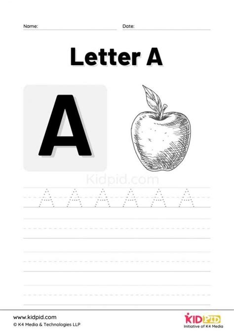 Letter Tracing Printable Worksheets For Preschool Kidpid