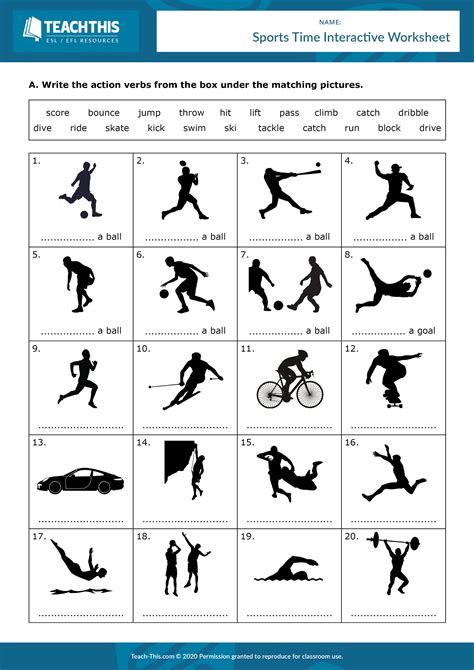 physical education printable worksheets