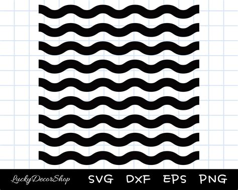 Wave Svg Wave Line Clipart Wave Pattern Svg Cut File Etsy Israel