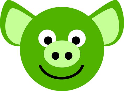 Green Pig Face Clipart Free Download Transparent Png Creazilla