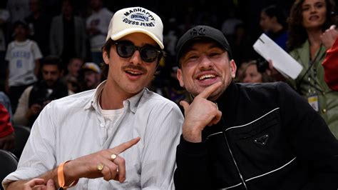 Here's to Jacob Elordi and Barry Keoghan: new friends in new caps width=