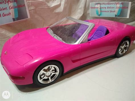 Barbie Corvette C6 Convertible Pink Rc Toy Car No Remote Etsy