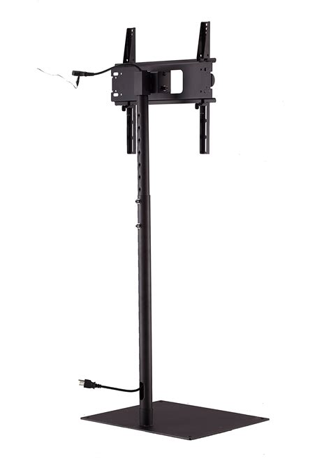 Elitech Tv Portable Floor Stand With Middle Shelf And Height Adjustable