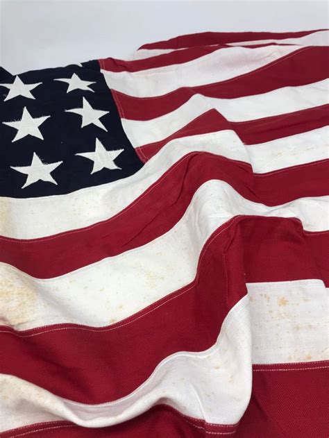 Vintage American Flag 48 Star Flag Us Flag Sewn American Etsy 48