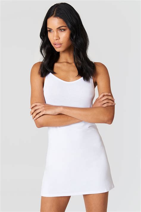 NA-KD Basic Dress White | na-kd.com