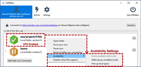 Virtual File System Vfs For Windows Cernbox Docs