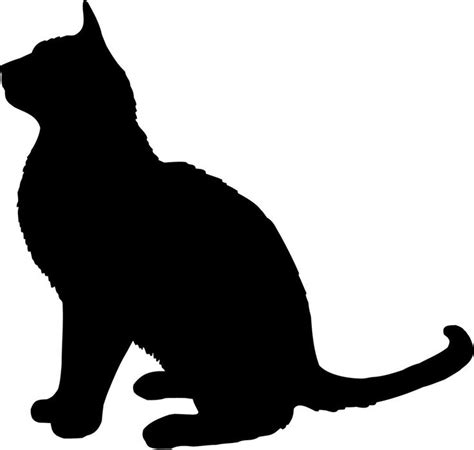 A cat silhouettes pet animals graphics set. Sitting Cat Silhouette at GetDrawings | Free download