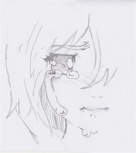 Crying Anime Girl Drawing At Explore Collection Of