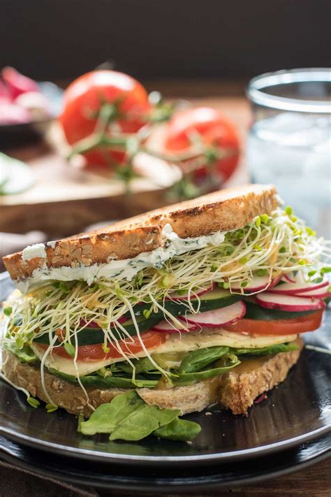 The Best Veggie Sandwiches With Herbed Cream Cheese Neighborfood