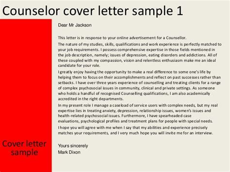 Cover Letter For Internship Counseling Cover Letter Samples