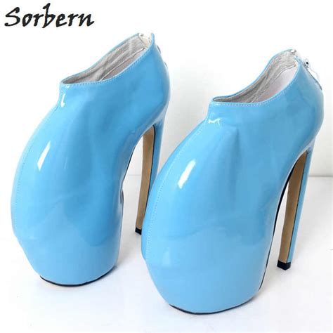 sorbern 40cm extreme high heel women pump custom heels height black shoes for women super thin