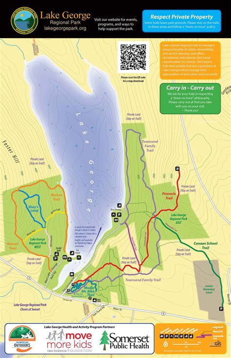 Park Map And Guide Lake George Regional Park