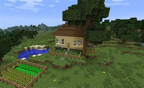 Cute Little House In Field 3 Minecraft Map
