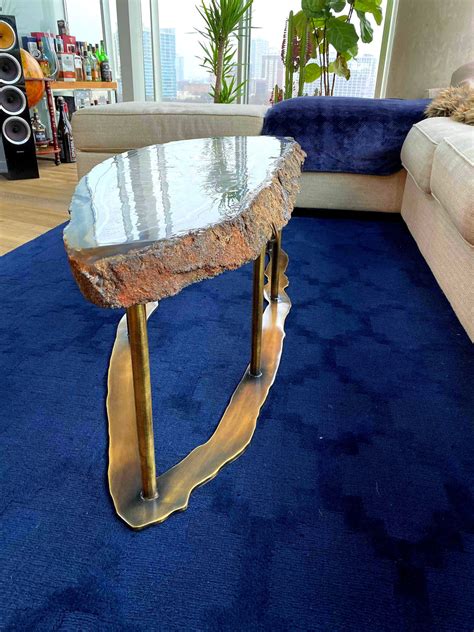 Giant Blue Agate Coffee Table 315 65 X 20 X 18 Tall Designs By