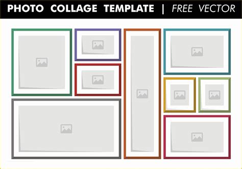Free Photoshop Collage Templates Of Collage Template Free Vector
