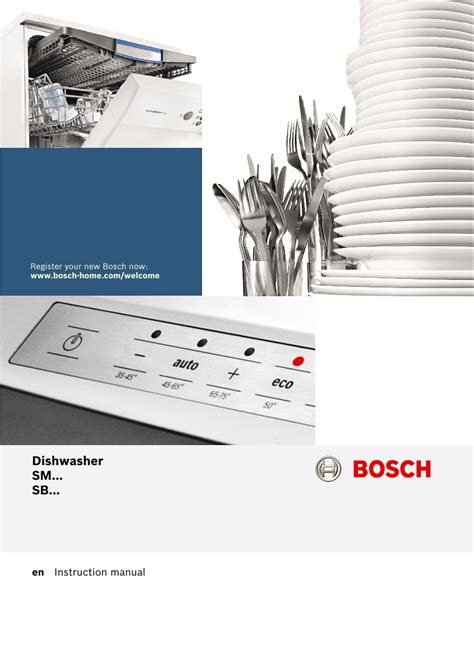 Bosch Dishwasher Fully Integrated Serie Instruction Manual Manualzz