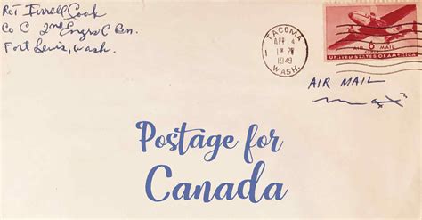 Postage To Canada How To Send A Letter To Canada