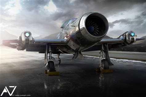 A7 fighter jet is a futuristic concept jet based on wwii aesthetics with advanced technology that we have now. A7 Fighter Jet : Futuristic Concept Jet with Timeless ...