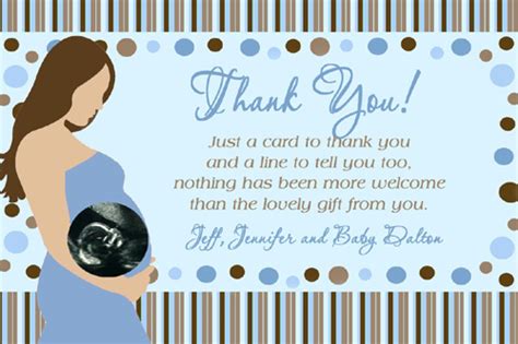 A little gift wrapped up and tied, a little i couldn't have asked for more. Pregnant Mommy Ultrasound Photo Baby Shower Thank You Card ...