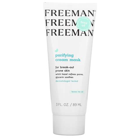 Freeman Beauty Purifying Cream Beauty Mask 3 Fl Oz 89 Ml