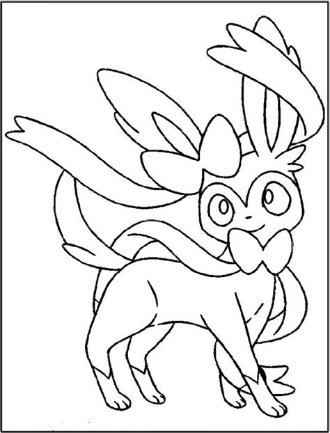 Sylveon Coloring Pages Printable Coloring Pages