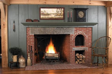 Early New England Homes New England Homes Brick Fireplace Red Brick