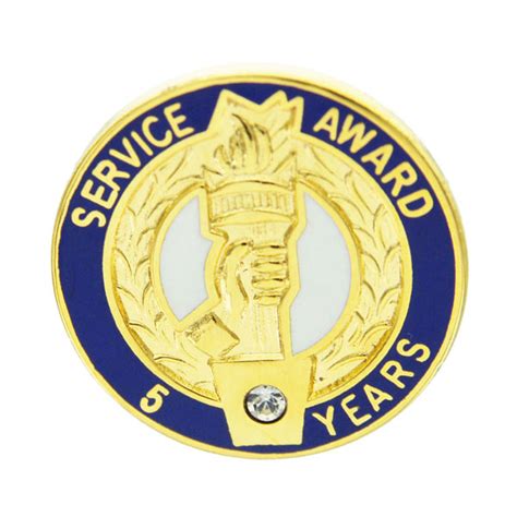 Brooches And Lapel Pins Br144 5 Years Of Service Award Pin With