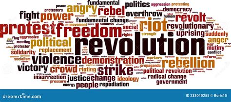 Revolution Word Cloud Stock Vector Illustration Of Replacement 233010255