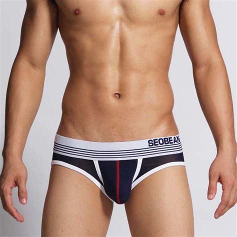 High Quality Brand Seobean Low Waist Male Udnerpants Gay Underwear Men