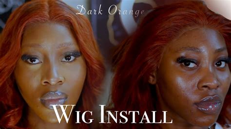 Dark Orange Wig Install Ft Aliexpress Youtube