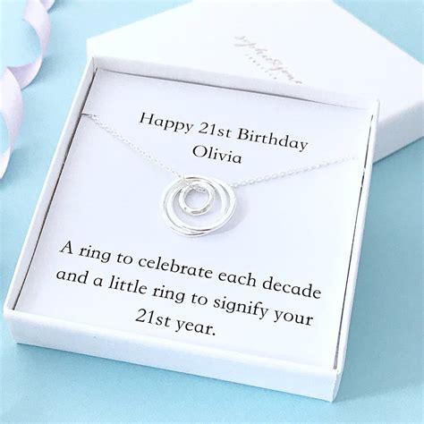 If you're looking for ideas for the best 21st birthday gifts then you've come to the right place. 21st Birthday Necklace By Sophie Jones Jewellery ...