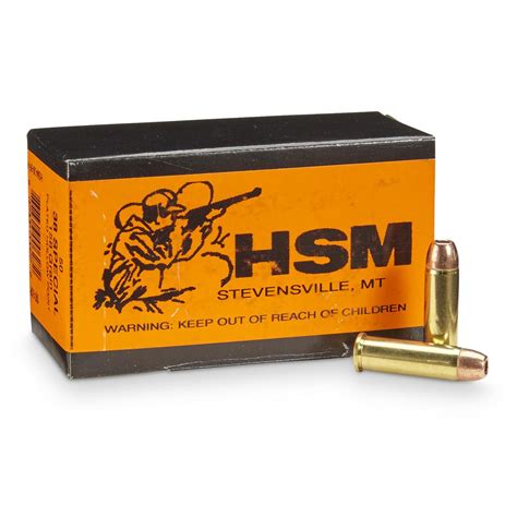 Hsm 38 Special 158 Grain Jhp Ammo 50 Rounds 193445 38 Special Ammo At Sportsmans Guide