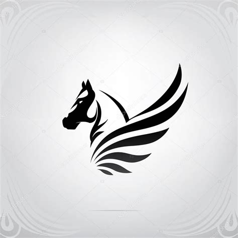 Vector Silhouette Pegasus — Stock Vector © nutriaaa #176067702