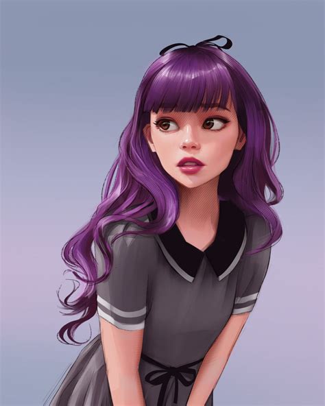 Purple Hair Rdigitalpainting