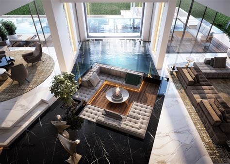 Most Beautiful Living Rooms In The World Open Concept With Indoor Pool