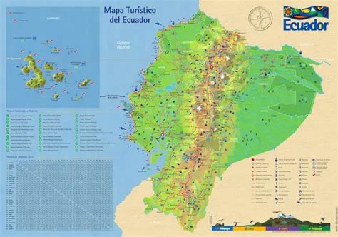 Mapa Del Ecuador Físico Político Y Turístico 2024 Elyex