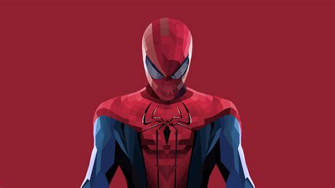 Spider Man 2706×1522 Minimal Art Low Poly HD - Wallpaper Hook