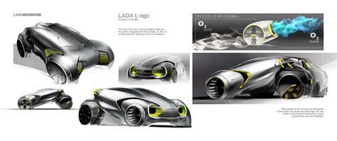 Futuristic Lada L Ego Electric Vehicle Concept With Two Removable