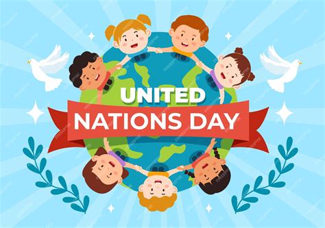 Premium Vector United Nations Day Celebration Vector Illustration