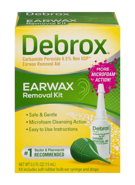 Debrox Earwax Removal Kit, Earwax Removal Drops and Ear Syringe - Buy