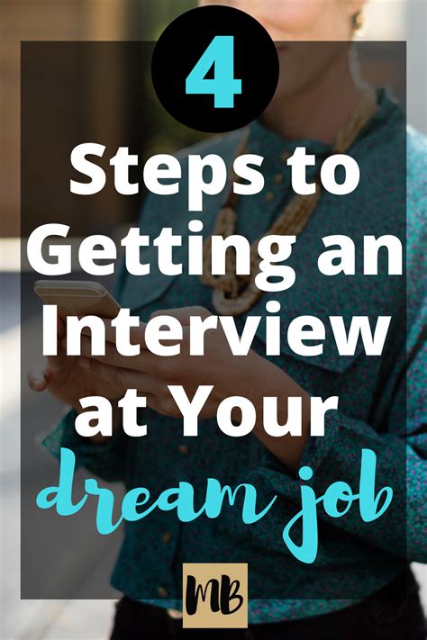 4 Steps To Getting An Interview At Your Dream Job The Key To Landing