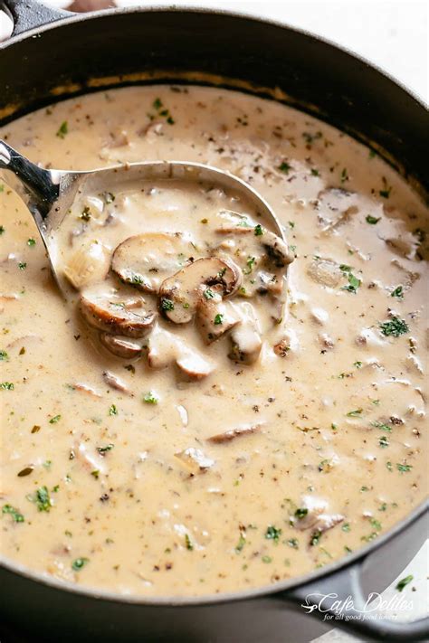 Cream Of Mushroom Soup Cafe Delites Winter Soup Recipe Delicious