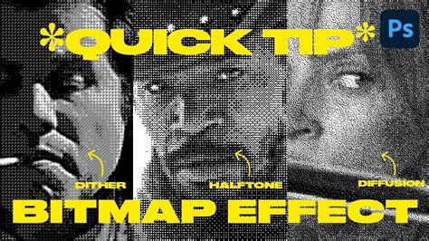 🖼 How To Create Bitmap Photo Effect Quick And Easy Photoshop Tutorial